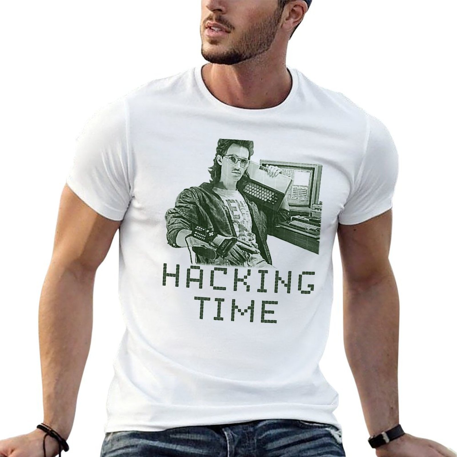 Mens Fashion Hacks - T-shirt da uomo con scritta «Hacking