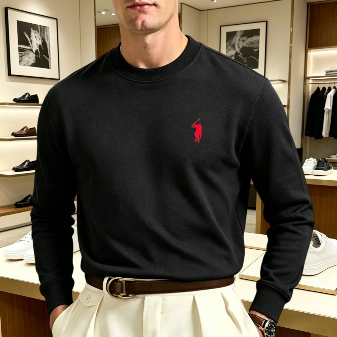 Men'S Fashion Brands - T-shirt da uomo a maniche lunghe