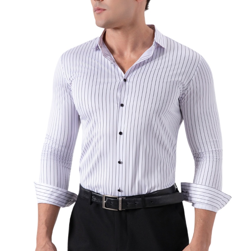 Mens Fashion Dress - Camicie da Uomo Elasticizzate Antirughe a