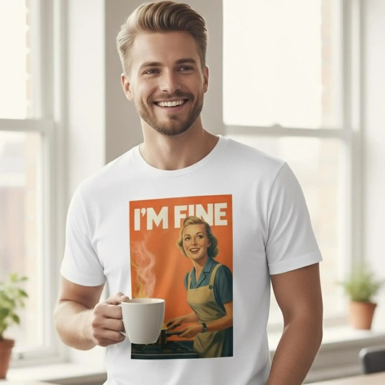 Mens Fashion In The 50S - T-shirt I amp 39 m Fine