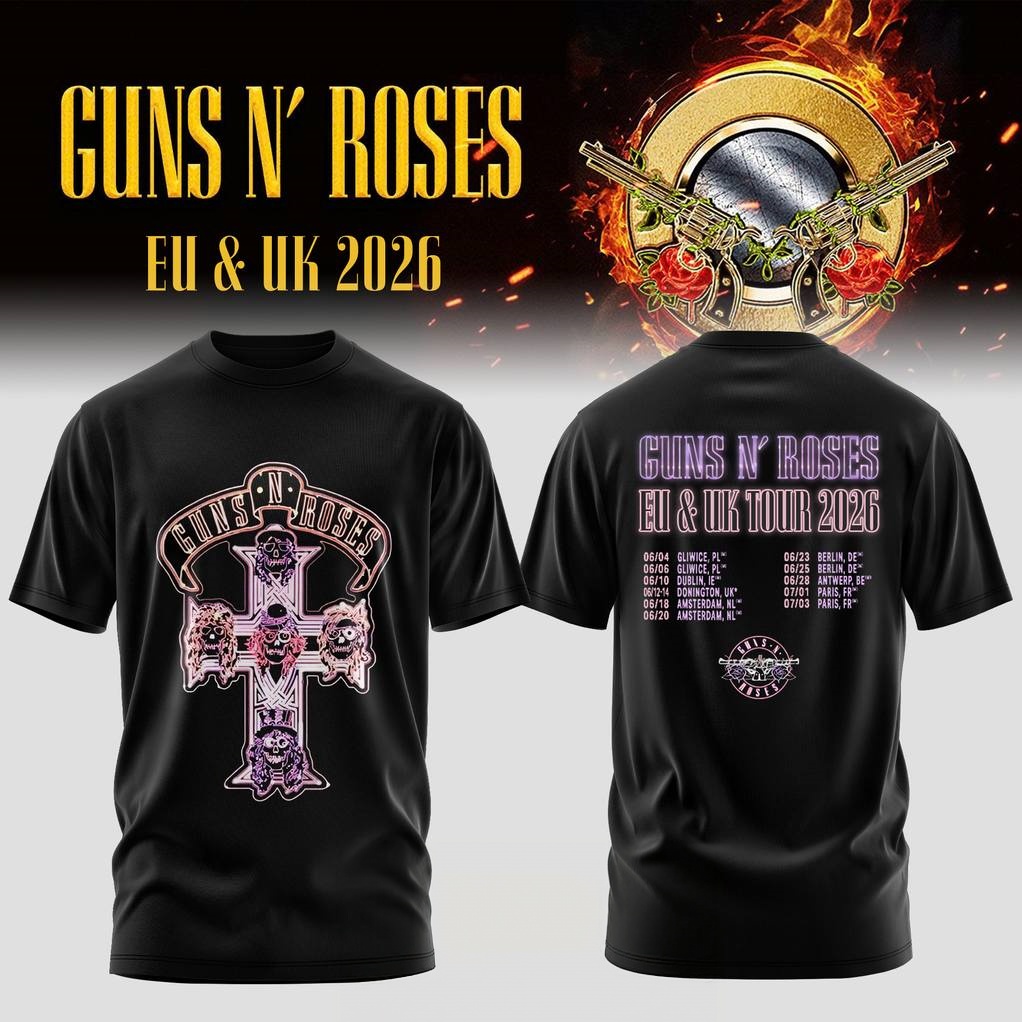 Men'S Fashion Uk - T-shirt Grafica Guns N' Roses EU