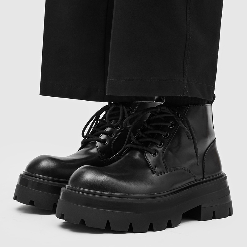 Mens Fashion Dress - Stivali platform da uomo alla moda,