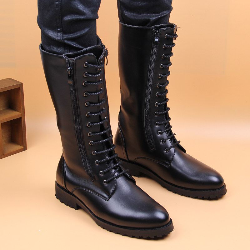 Mens Fashion Dress - Stivali Alti di Lusso da Uomo