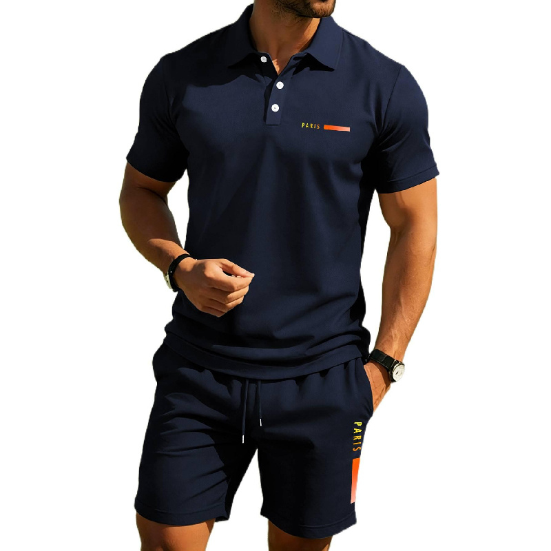 Paris Men'S Fashion - Polo estiva da uomo di alta