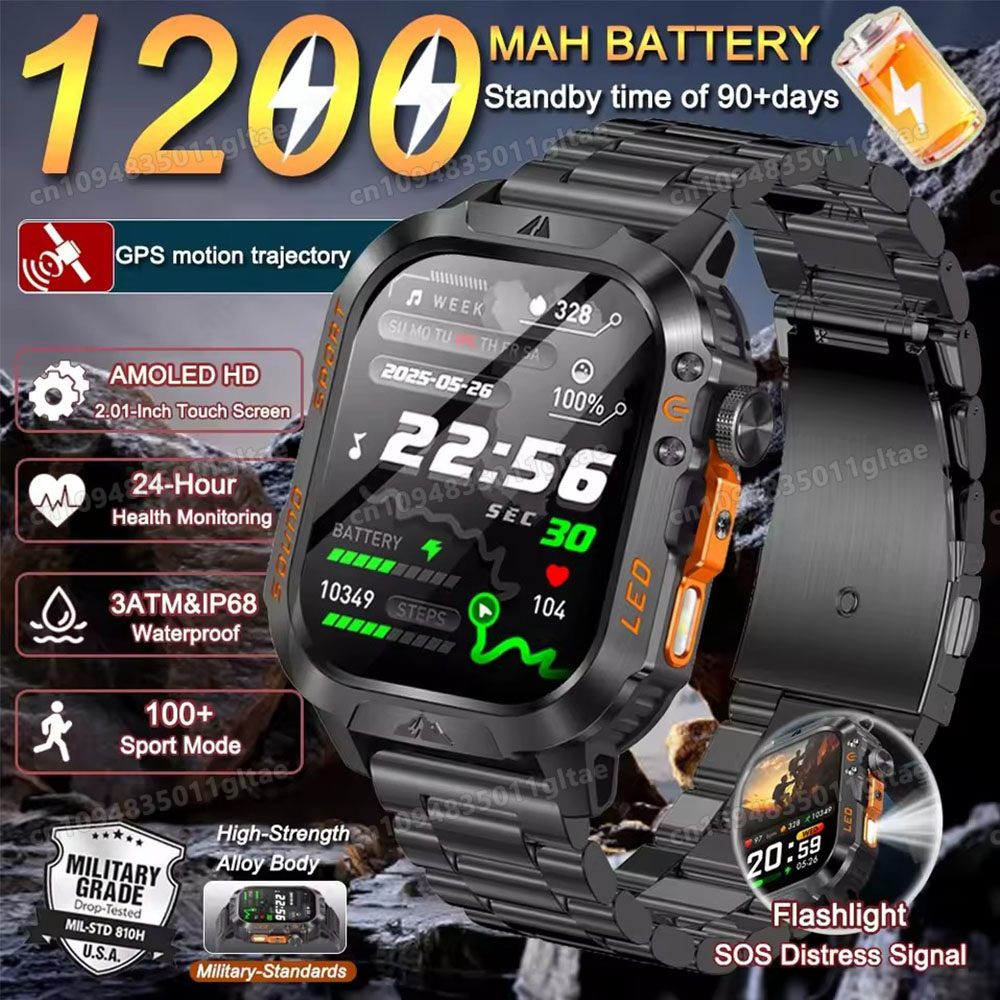 Men'S Fashion Week 2026 - Nuovo Smartwatch Militare 2026 per Uomo,