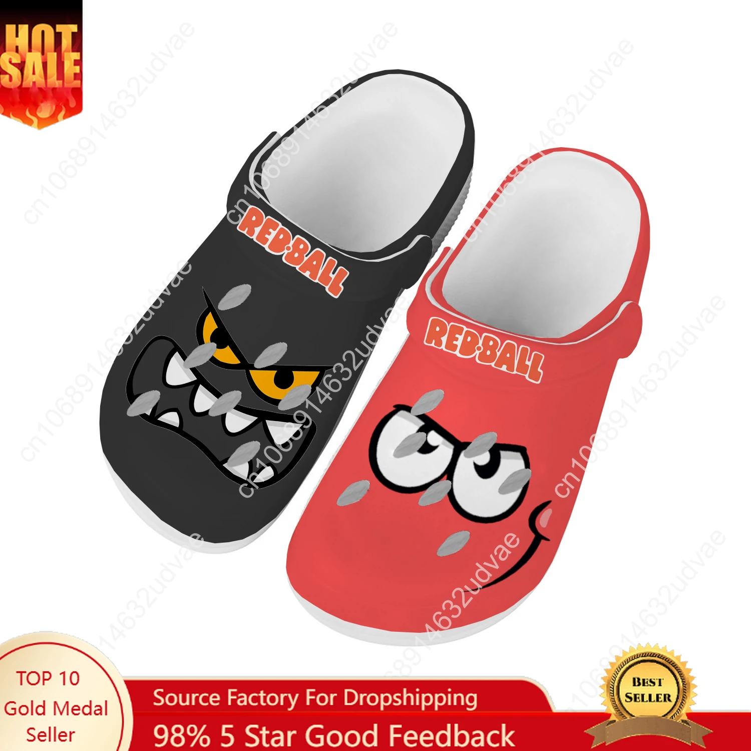 Mens Fashion Sandals - Scarpe da acqua con palla rossa