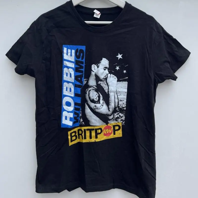 Men'S Fashion Uk - T-shirt Robbie Williams Britpop Tour UK,