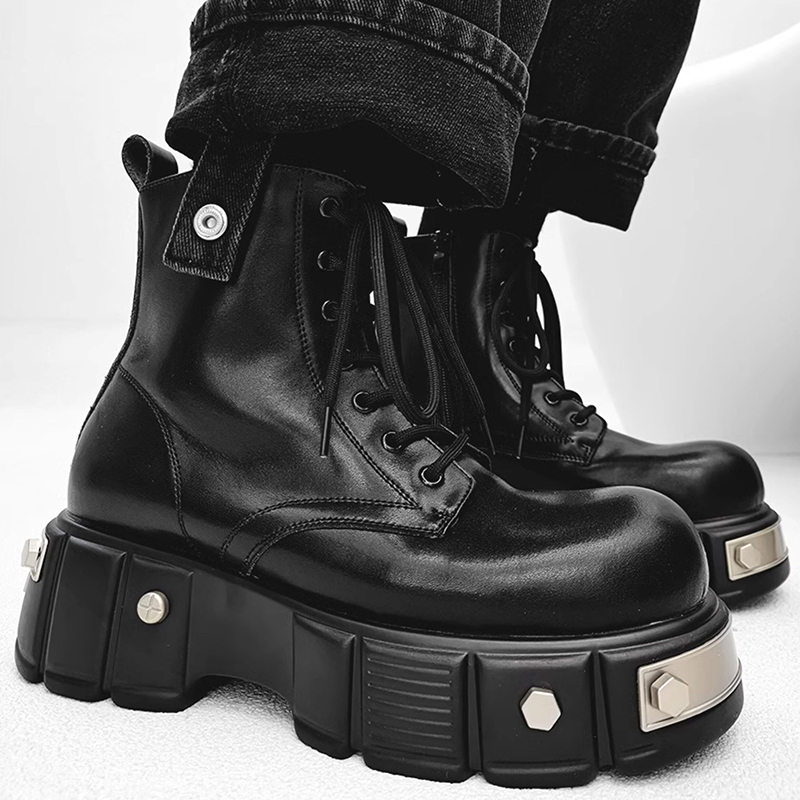 Men'S Fashion Brands - Stivali con plateau alto di design