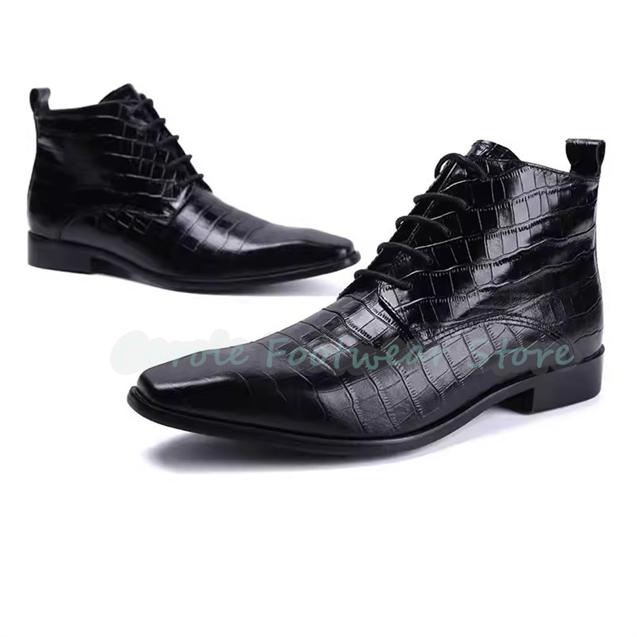 Stivali alla Caviglia in Vera  - Mens Fashion Dress recensione e prezzo
