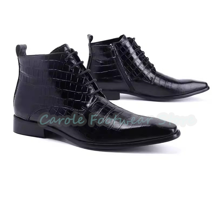 Stivali alla Caviglia in Vera  - Mens Fashion Dress recensione e prezzo