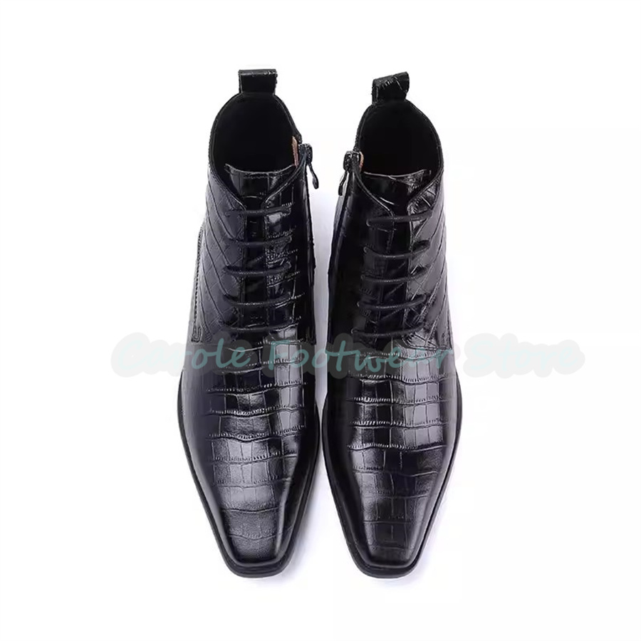 Stivali alla Caviglia in Vera  - Mens Fashion Dress recensione e prezzo
