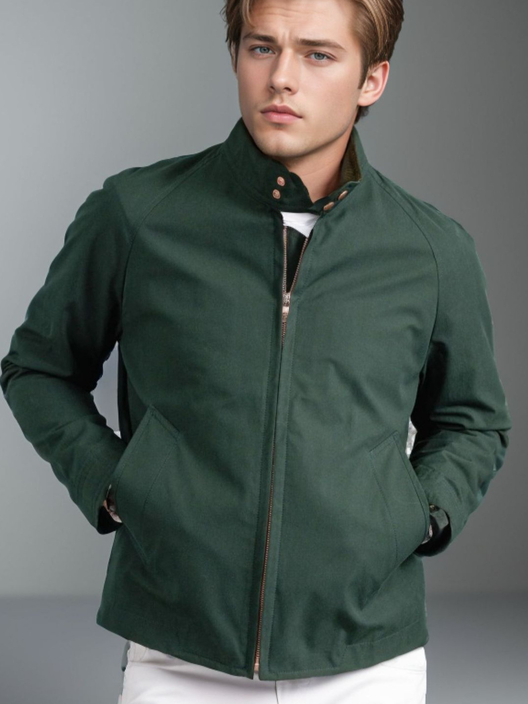 Giacca da uomo con zip e botto - Harrington Jacket recensione e prezzo
