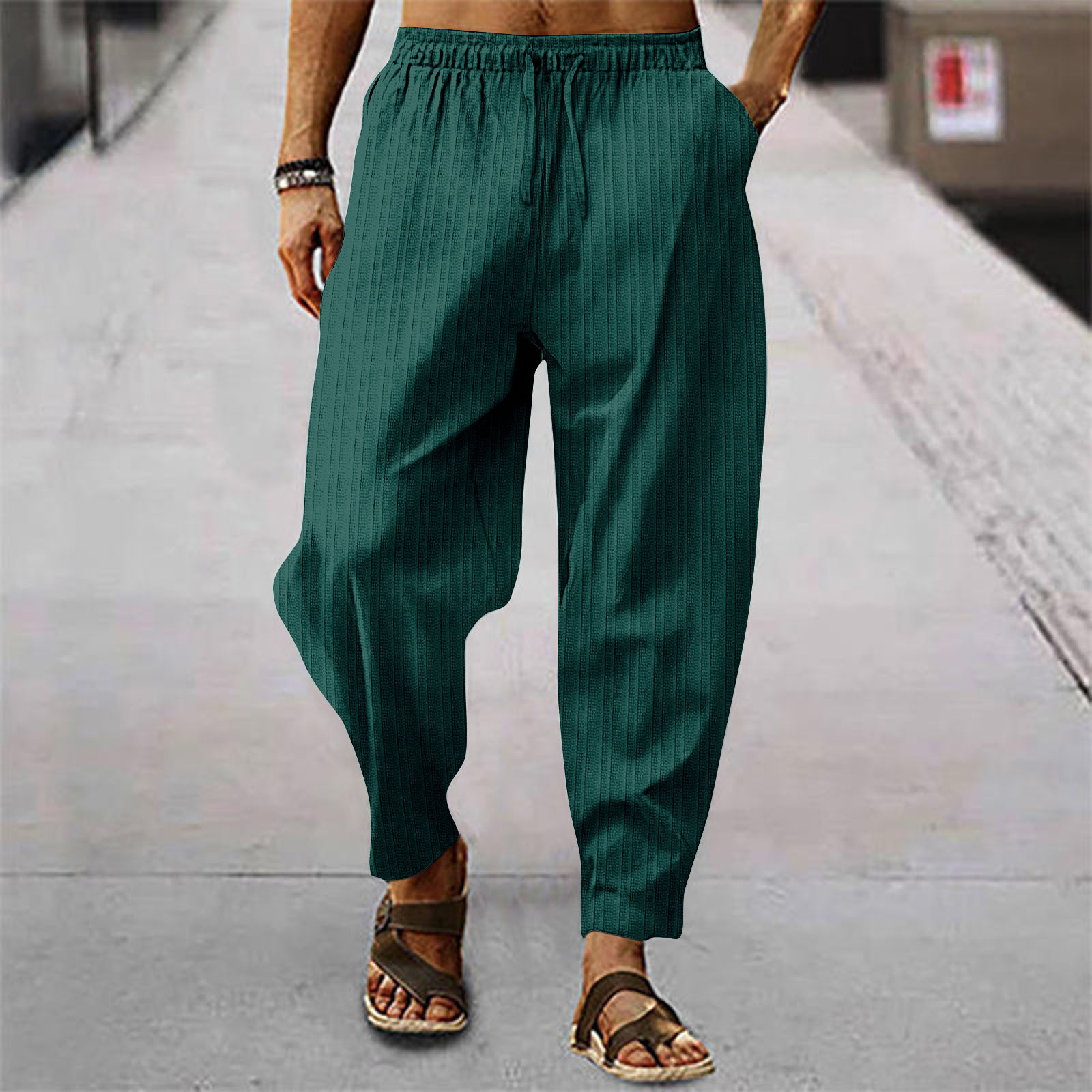 Nuovi Pantaloni Larghi in Lino - Men'S Fashion Linen Pants recensione e prezzo