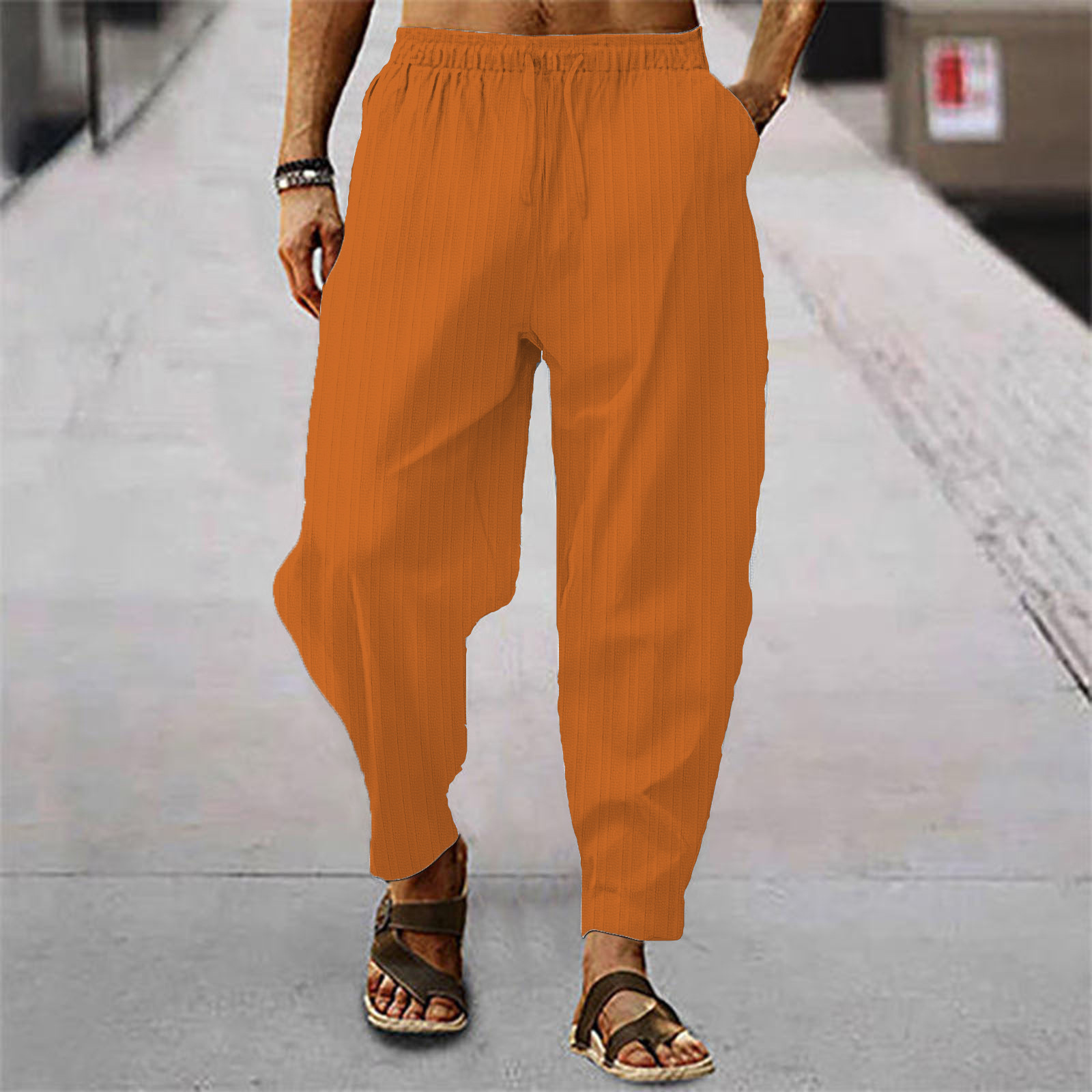 Nuovi Pantaloni Larghi in Lino - Men'S Fashion Linen Pants recensione e prezzo