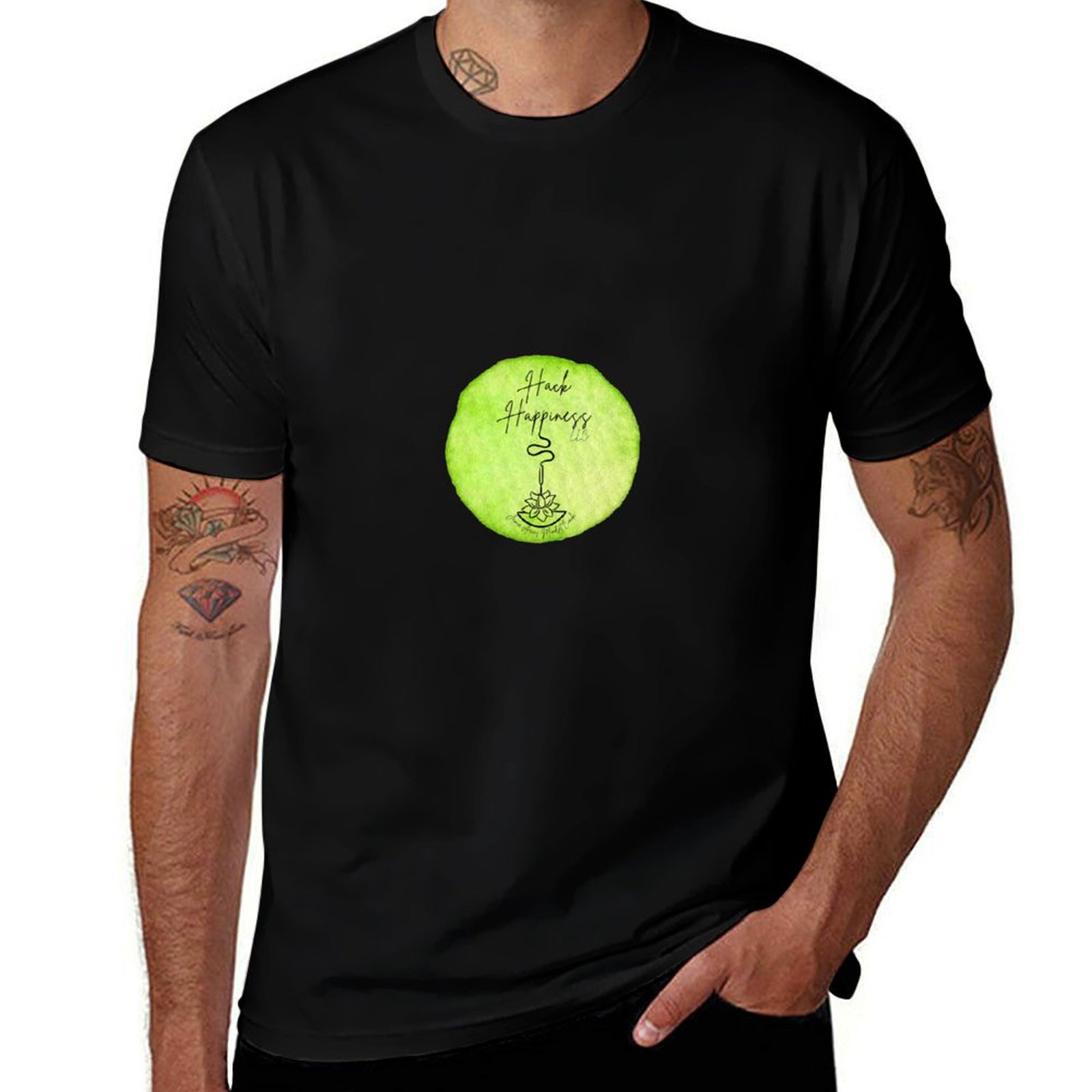 T-shirt con logo Hack Happines - Mens Fashion Hacks recensione e prezzo